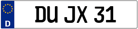 Trailer License Plate